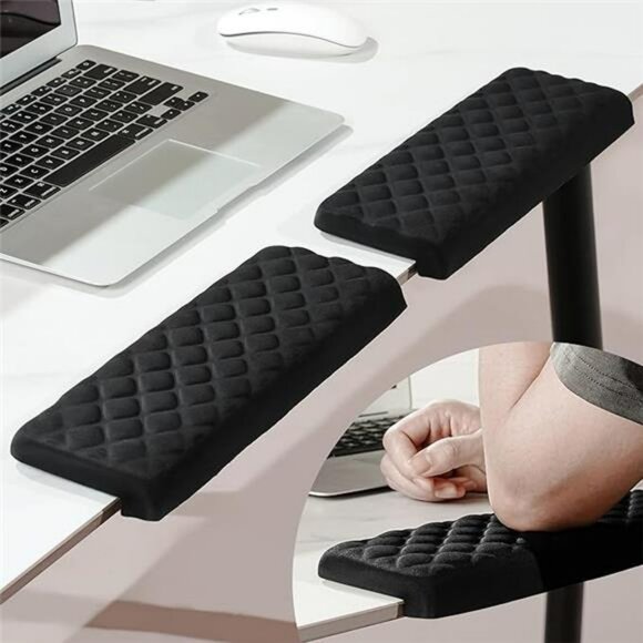L shaped desk elbow pads memory foam wrist armrest support cushion for office ho - Picture 7 of 7